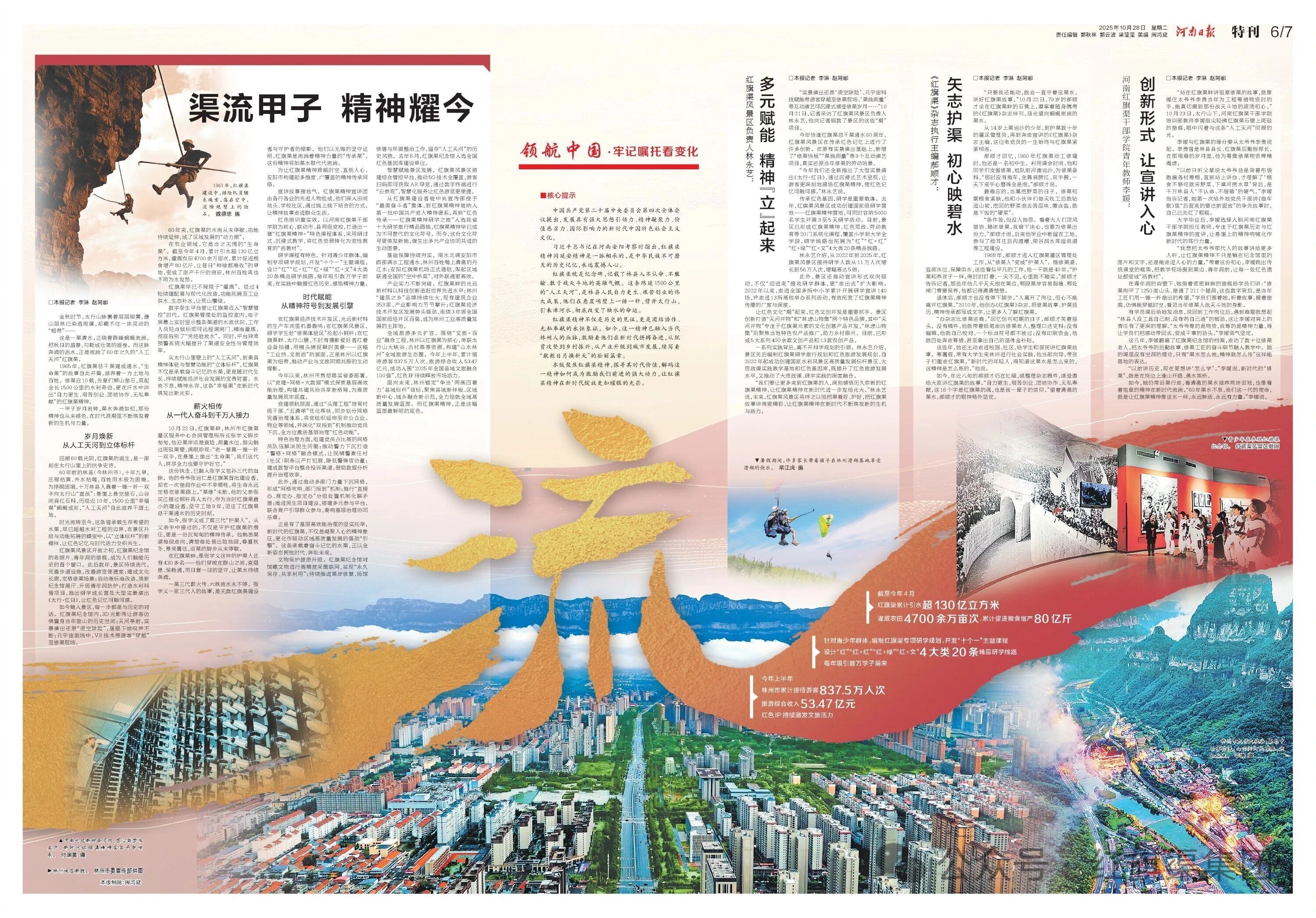 【河南日报】渠流甲子 精神耀今（领航中国·牢记嘱托看变化）